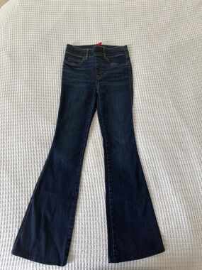 SPANX Dark Blue Flare Jeans - Wide Leg